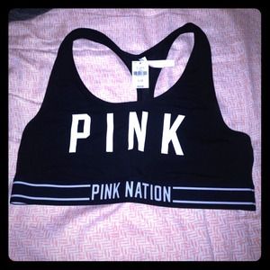 Victoria's Secret pink fashion show sports bra
