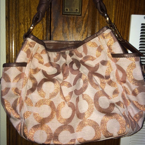 Pink Coach Bag, Used. Has matching coin purse