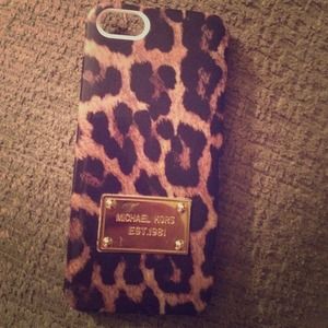 Iphone 5/5s Michael Kors leopard phone case