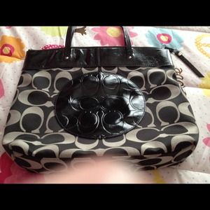 Coach signature handbag