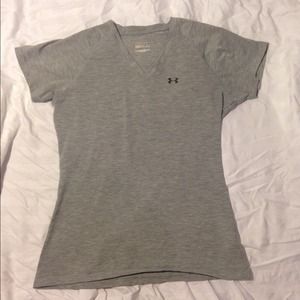 Gray workout shirt