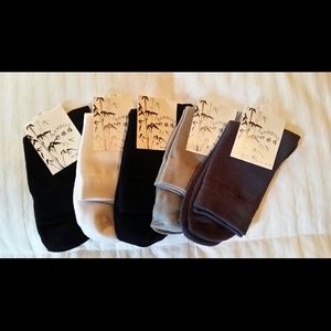 5 Pairs Bamboo fiber Antibacterial Under-calf Sock