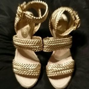 Gold sandals