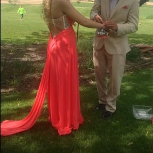 Coral prom dress!