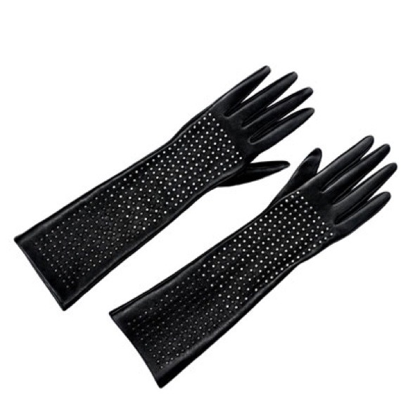 NWOT Brian Atwood Long Leather Gloves