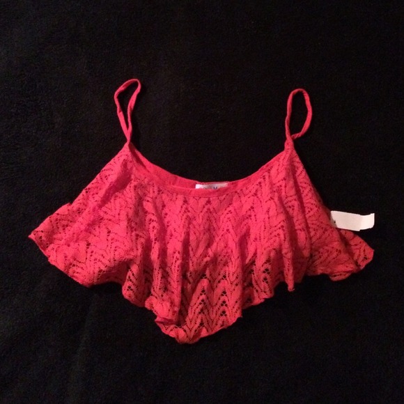 Red/Orange crop top