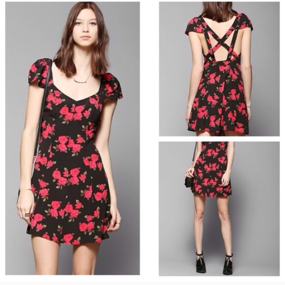 urban outfitters floral crossback dress - Picture 4 of 4