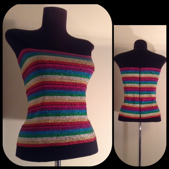 🔹🔸🔹CHARLOTTE RUSSE METALIC TUBE TOP🔹🔸🔹