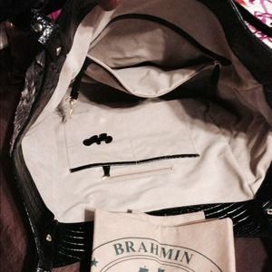 Brahmin black purse, used twice $100