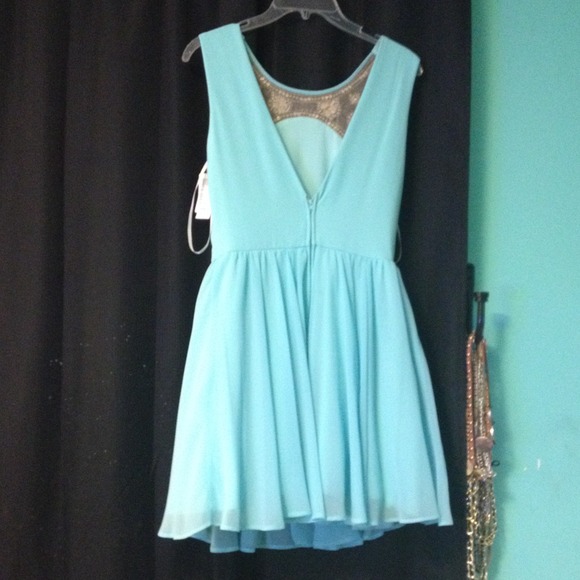 Teal dress - Picture 3 of 4