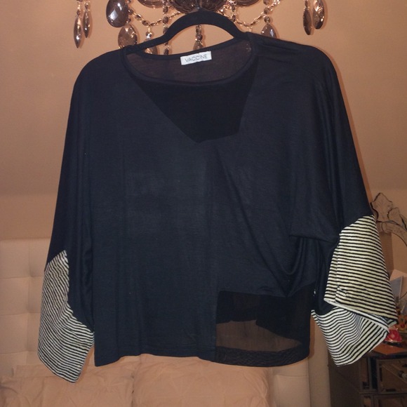 Black long sleeve top