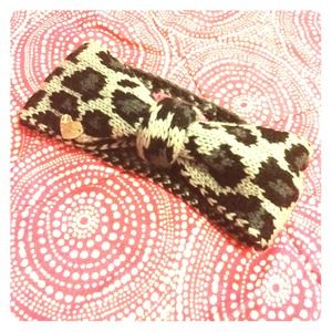 🐯Grey Cheetah Print Knit HeadBand!