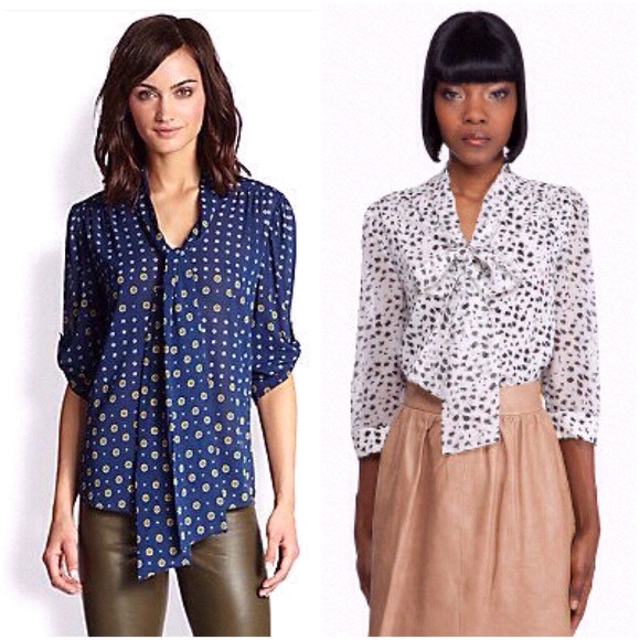 ⛔️BUNDLED⛔️ALICE + OLIVIA Artie Tieneck Blouse EUC - Picture 4 of 4