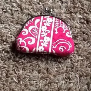 Twirly birds pink wallet