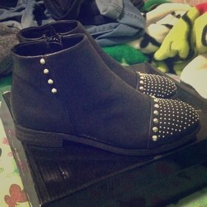 NEW Black Studded Booties