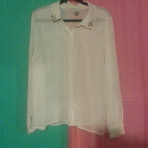 Cute See-Through Blouse