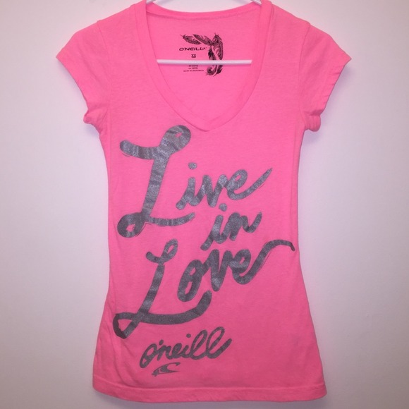 Neon Pink V-neck Oneill
