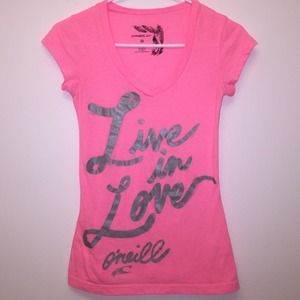 Neon Pink V-neck Oneill