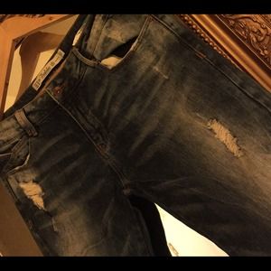 Zara Distressed Boyfriend Jeans