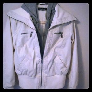 Cream Pleather Jacket