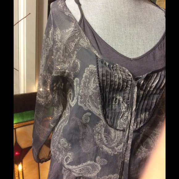 Three Tone Grey Top/Dress. -BRAND NEW