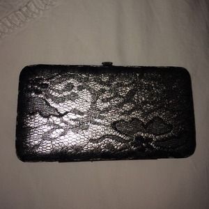 Black and silver lace wallet