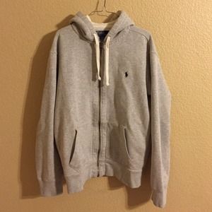 Polo by Ralph Lauren Thermal Zip Hoodie in Grey