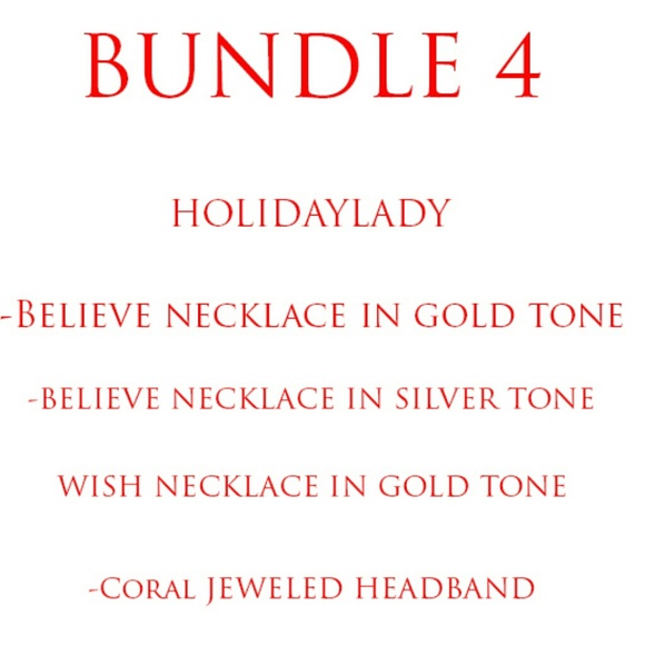bundle of four items for holidaylady