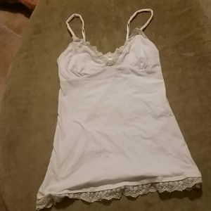 White Lacy Tank Top