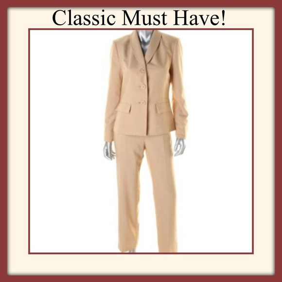 Creamy Beige Suit By Le Suit. Huge Bargain!!