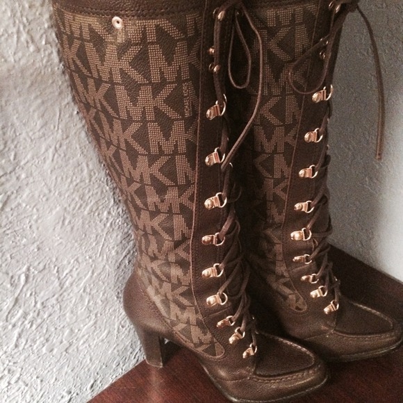 MK by Michael Kors lace up boots Sz 7.5