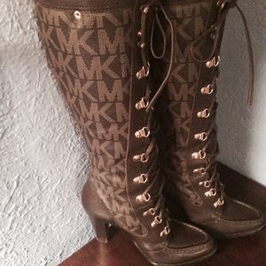 MK by Michael Kors lace up boots Sz 7.5