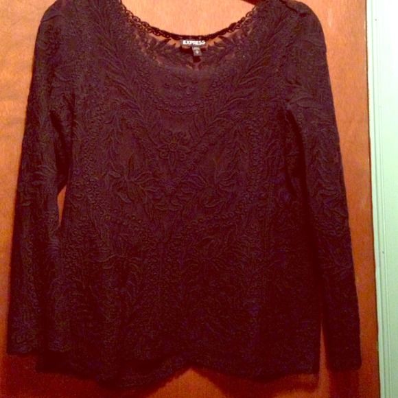 Black lace top