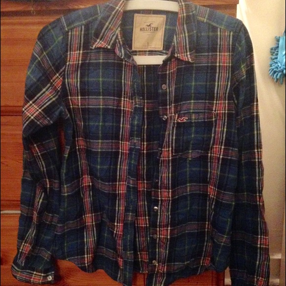 Blue plaid flannel