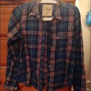 Blue plaid flannel