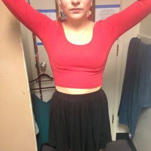 Forever 21 long sleeve crop top