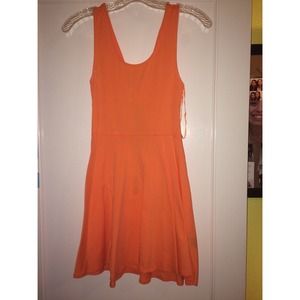 Orange casual dress