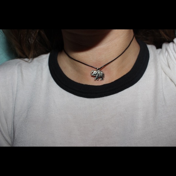 Elephant charm chocker