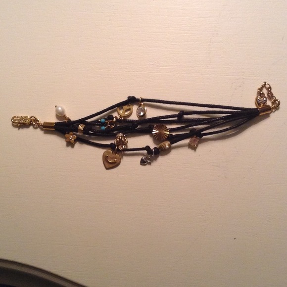 Juicy Couture Black Rope Bracelet