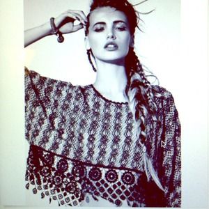 Brand new Free People Crochet pullover sweater