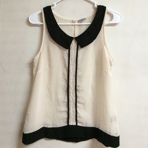 Charlotte Russe Peter Pan Sleeveless Blouse