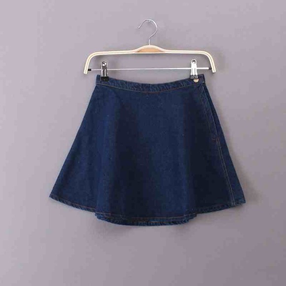MUST GO American apparel denim circle skirt