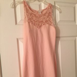 Pink lace body con dress