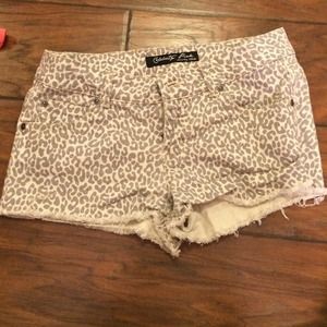 Cheetah print shorts