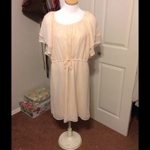 H&M light peach dress size 14