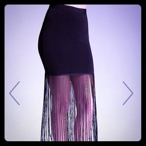 Bebe Fringe Skirt