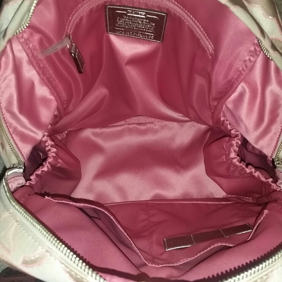 Pink Coach backpack