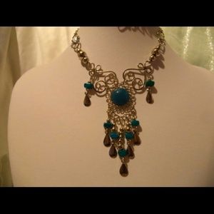 Peruvian blue stone necklace