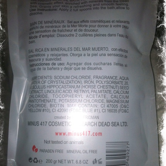 Minus 417 Dead Sea Catharsis Mineral Salt Bath 🛀 - Picture 3 of 3