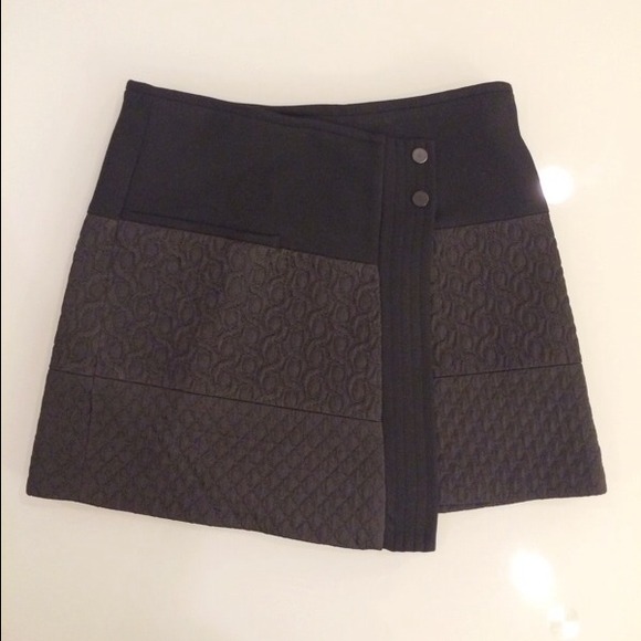 NWOT Zara Jacquard Wrap Mini Skirt - Picture 4 of 4